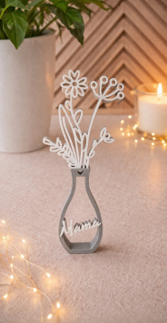 - Blume Mama - grau