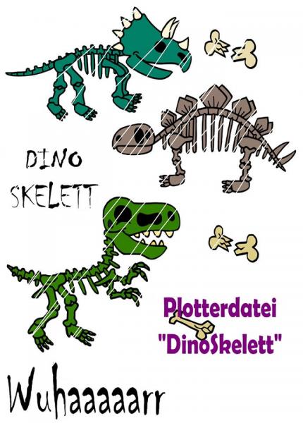 Plotterdatei "Dino Skelett"